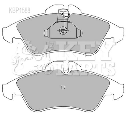 KEY PARTS stabdžių trinkelių rinkinys, diskinis stabdys KBP1588